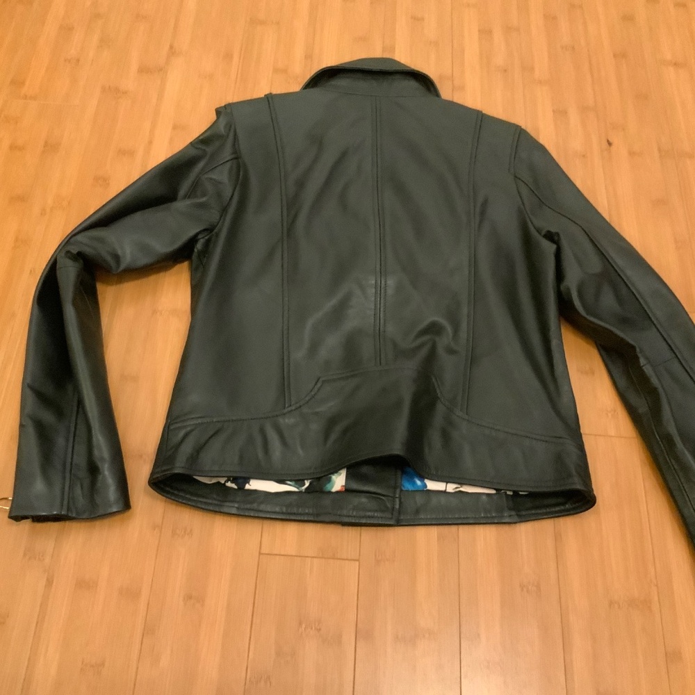 Sam Edelman Black Leather Moto Jacket - Picture 4 of 6